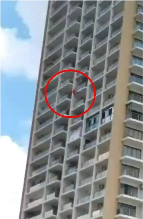 三亚红衣女子意外坠楼,现场照片渗人,曾有人劝阻