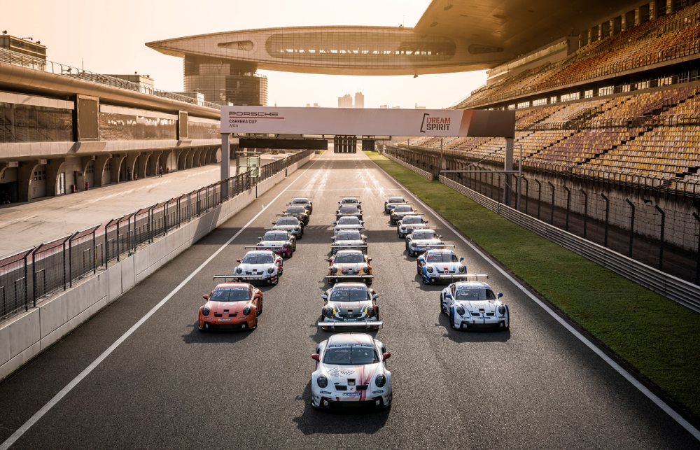 全新保时捷911gt3cup992款开启亚太赛道首秀
