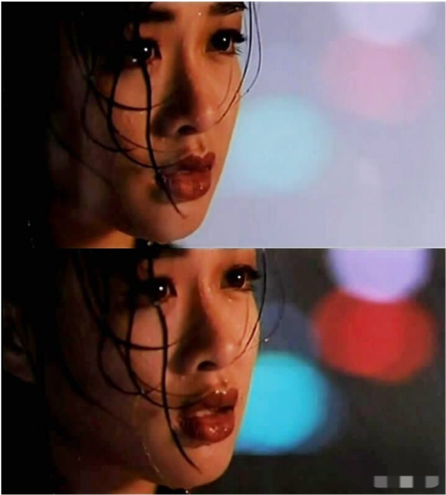 颜值巅峰时期的钟丽缇美得动人心魄,脸部轮廓清晰,额头饱满,眼睛大而