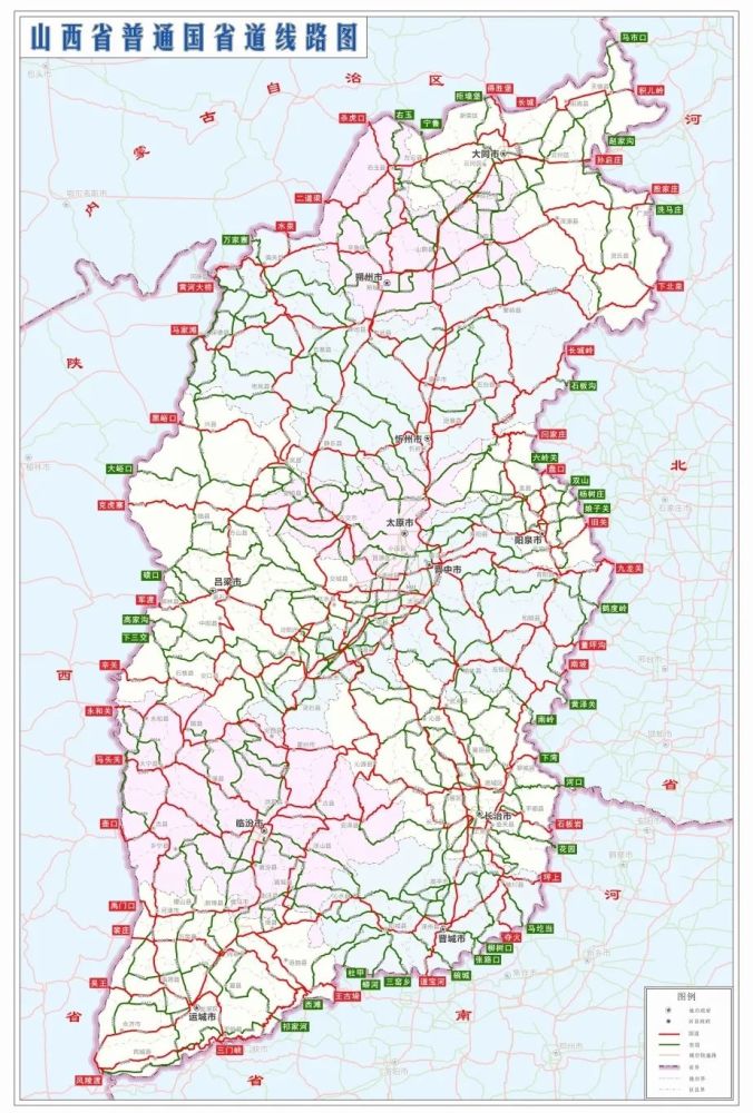 晋新高速地图图片