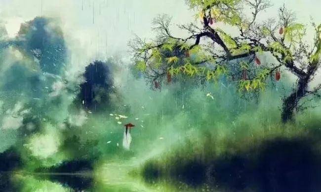 每日好诗词|潇潇暮雨湿流光,一带乱烟青嶂