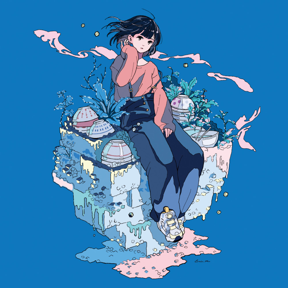 一组来自画师北村英理的插画作品.