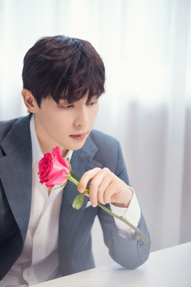 邓伦粉色玫瑰壁纸英俊加粉色是什么搭配呢