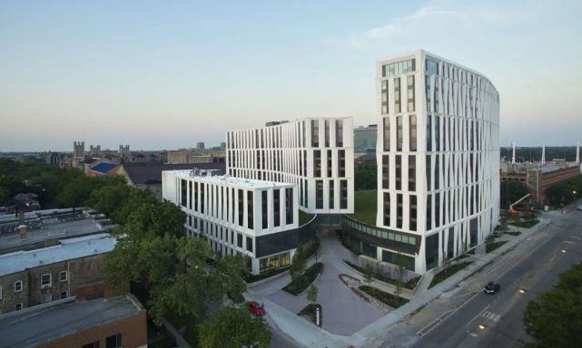 高层住宅建筑设计美国芝加哥大学北区宿舍公共空间案例