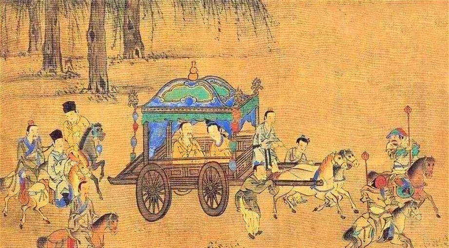 古代帝王车辇老人被吓得浑身哆嗦,蒙在被窝里不敢吱声,以为是真龙显灵