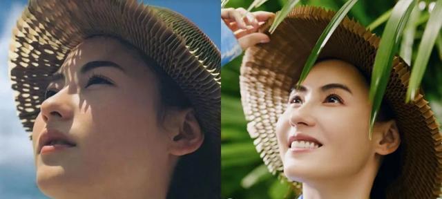 被张柏芝新造型惊艳了,穿印花衬衫戴草帽,嫩回19岁青春少女_腾讯新闻