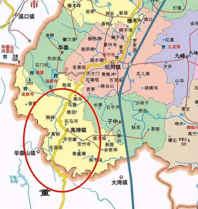 邻水县各乡镇行政地图图片