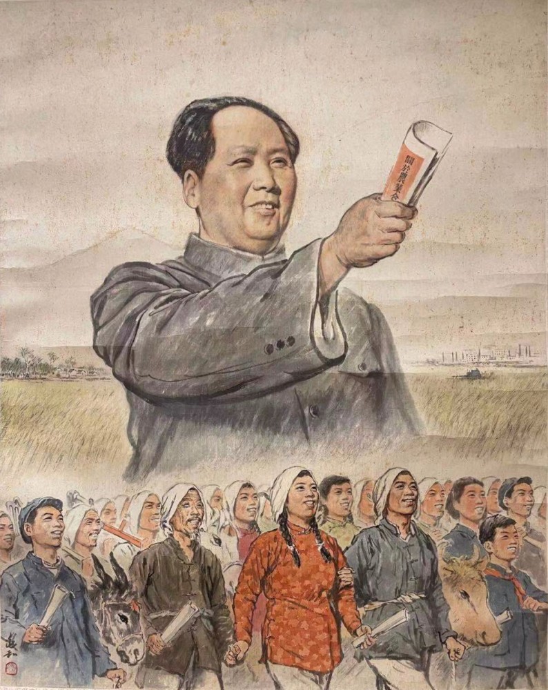 奋斗新时代油画图片