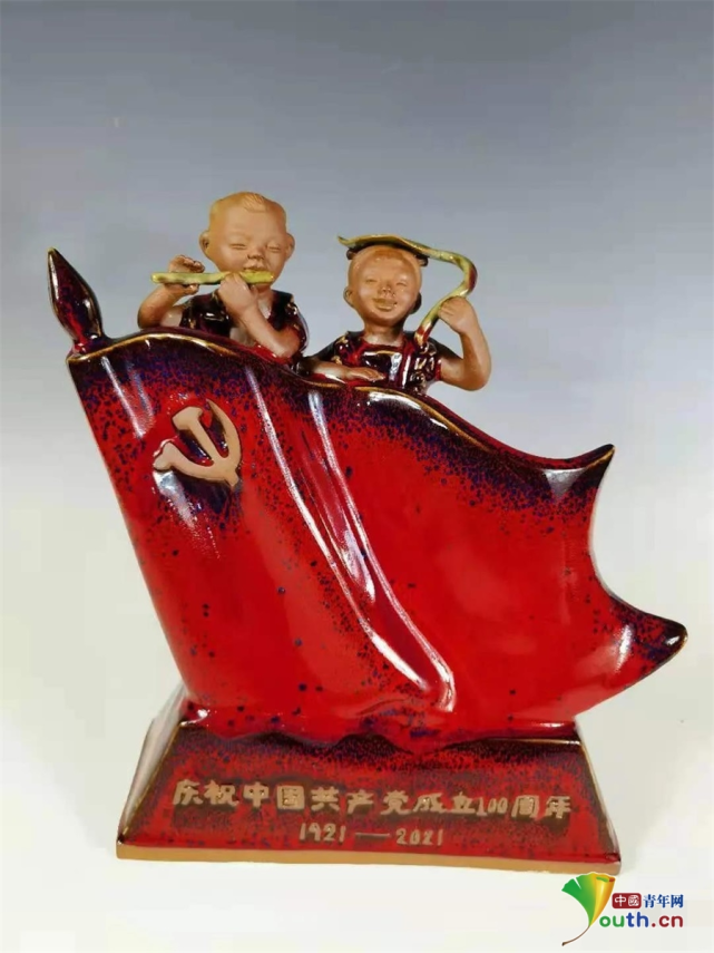 河南郸城红色泥塑庆百年