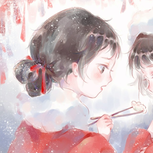 动漫闺蜜头像等苦尽甘来的那一天山河星月都做贺礼