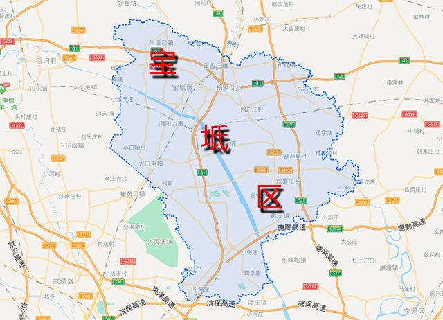 宝坻城区地图高清版图片