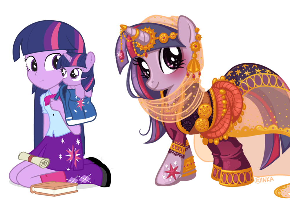 小马宝莉当小马披上异域风的华服紫悦很梦幻碧琪颇具古典美