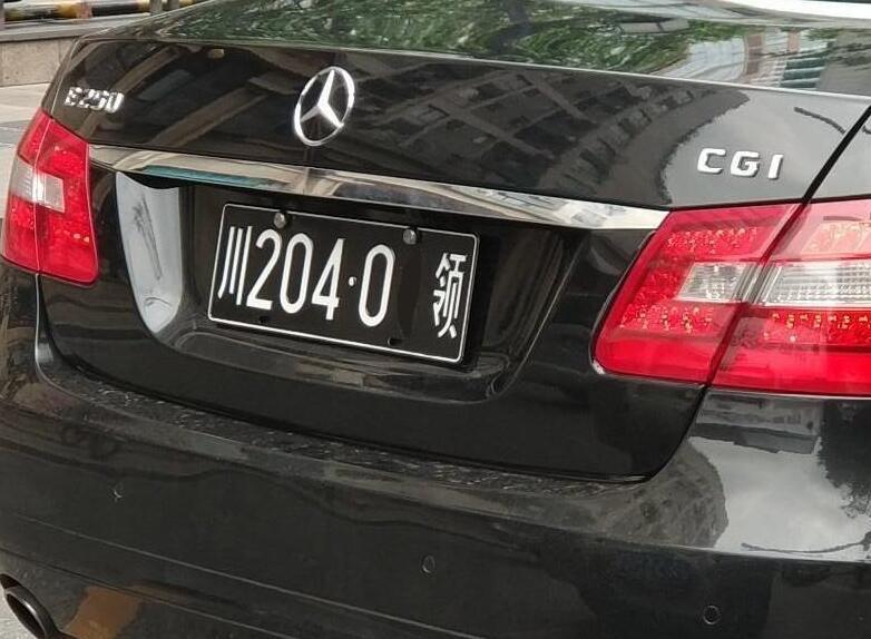 第三种就是白色的车牌,这种车牌也很常见,比如我们国家的警车,还有