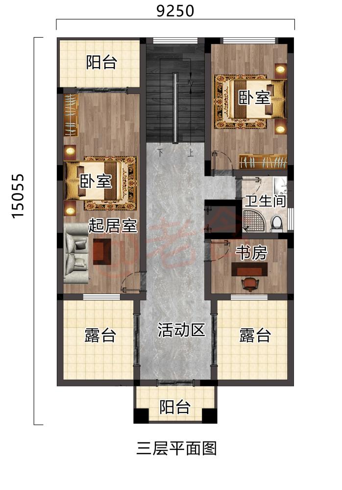 新農村怎樣建才能保證房屋大氣室內明亮呢來看看這套別墅圖紙