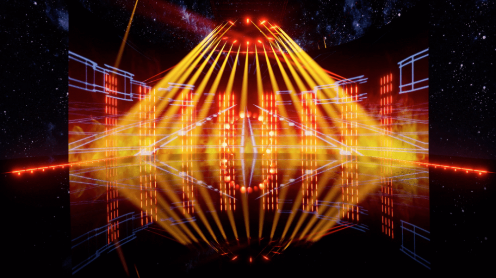 超燃石景山科幻企业为新华社打造全虚拟舞台