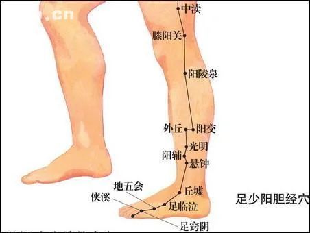 外丘穴舒筋活络