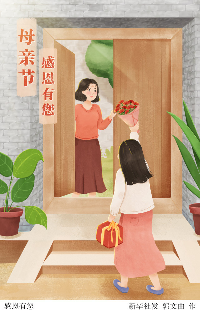 (图表·插画)【母亲节】感恩有您