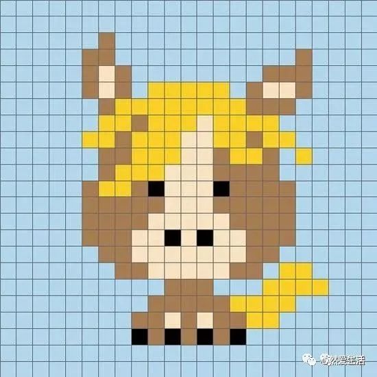 像素图丨十二生肖小动物图牛