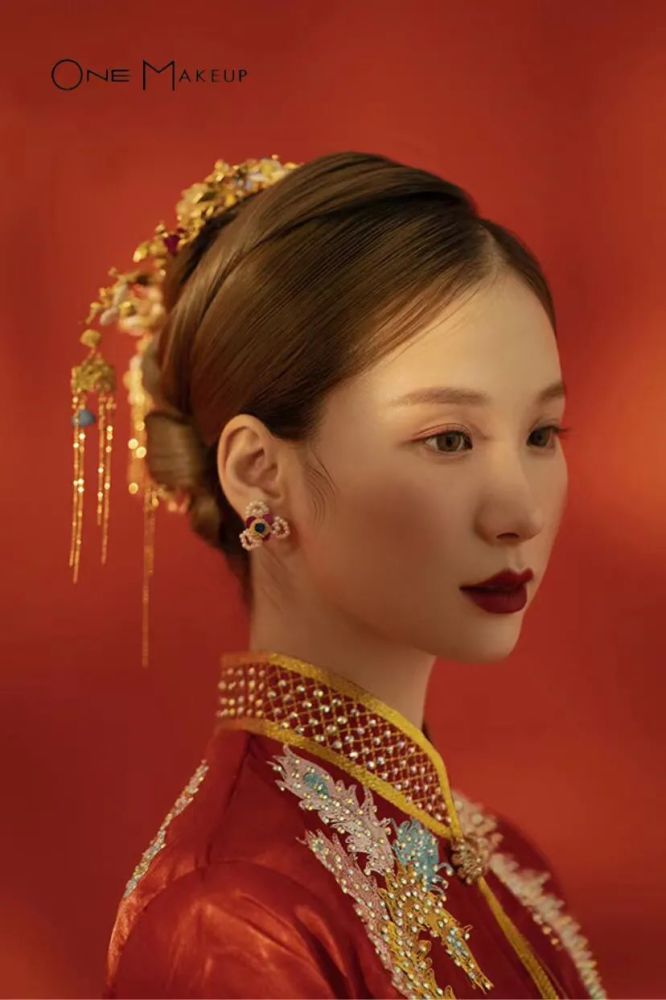 中式婚礼首选,经典中式新娘造型_腾讯新闻