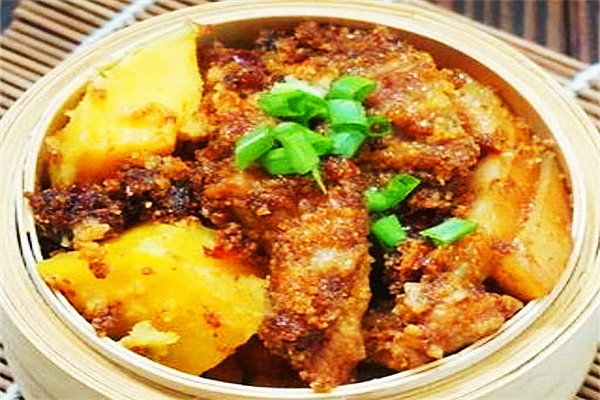 川菜--川味红薯粉蒸肉