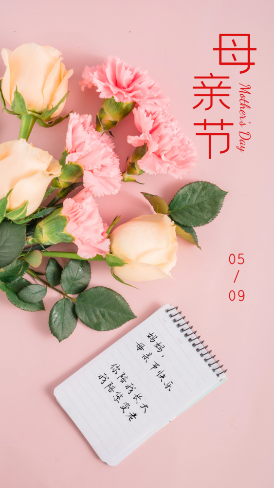 妈妈,母亲节快乐早安!努力的人感谢有您的支持 点个在看