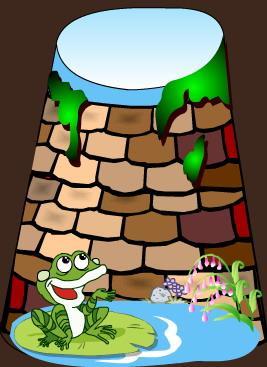 井底的青蛙想爬出井口,虽然每天不懈的努力向上爬,但前进两步倒退三步