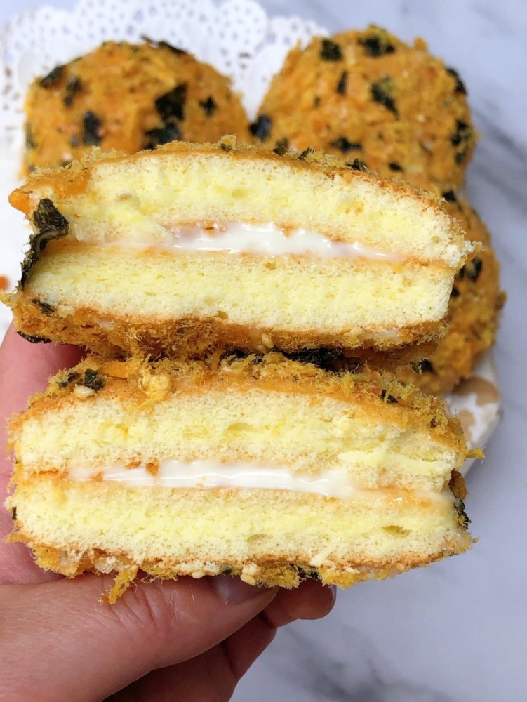 咬一口会爆浆的香甜肉松小贝,新手在家也能做,健康零添加_腾讯新闻