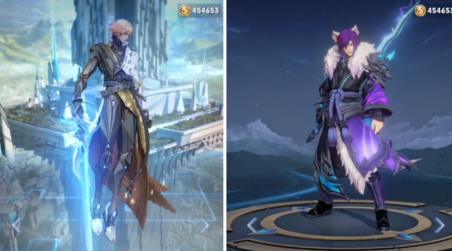 王者荣耀李白千年之狐和鸣剑曳影对比看看两款皮肤差距有多大