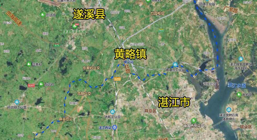 遂溪县最穷的镇是哪个镇,航拍——遂溪县界炮镇,上帝视角下的边郊小镇