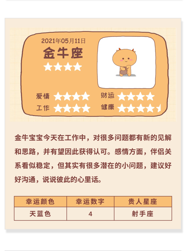 5月11日运势盘点 月亮金牛刑土星 疏离感突出的一天 腾讯新闻
