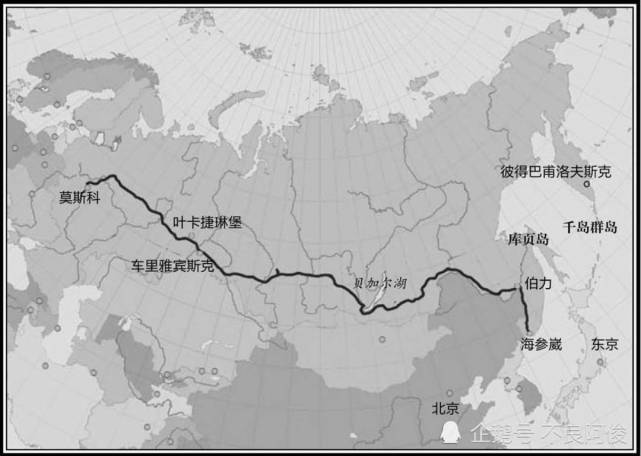 西伯利亞大鐵路但日本卻始終認為進入朝鮮半島就象徵著