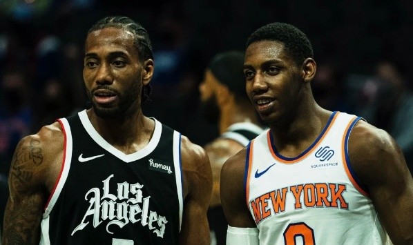 莱昂纳德 NBA 尼克斯VS快船 玫瑰永不凋零，独砍25分率领尼克斯掀翻快船