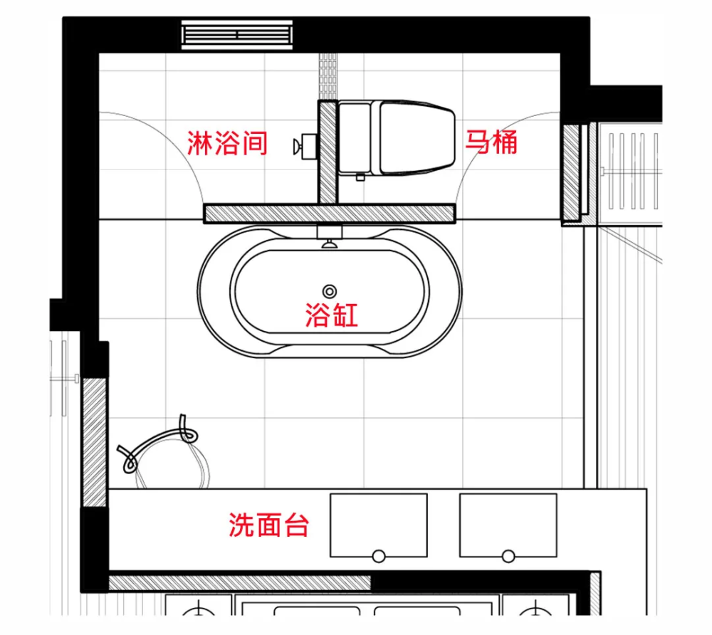 家用厕所平面设计图图片