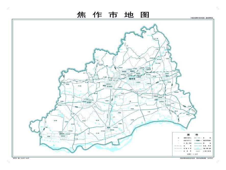 河南省有哪些縣不通鐵路附河南省及各市標準地圖