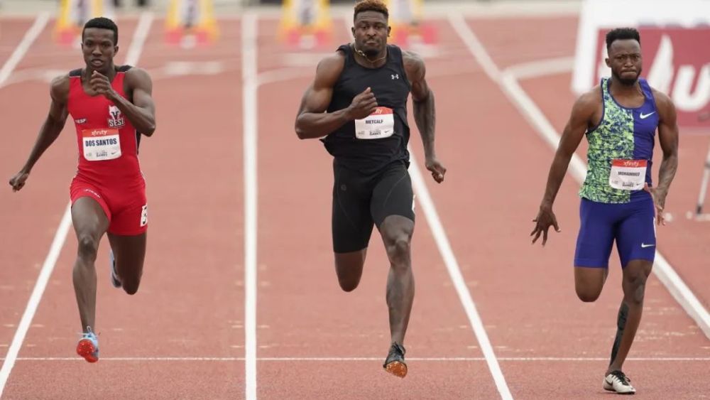 麦特卡夫参加美国田径黄金联赛100米比赛10秒37斩获小组第9