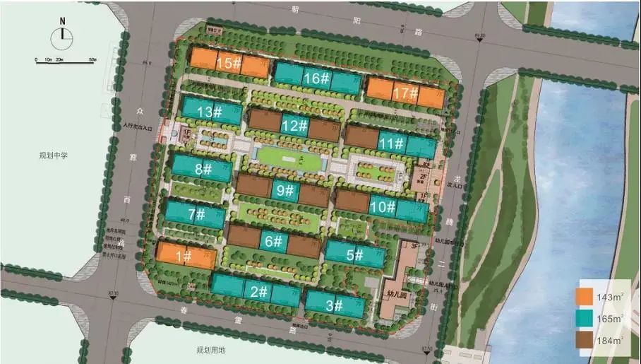 内环6#,9#,12#三栋楼位于项目内环核心位置,堪称楼王