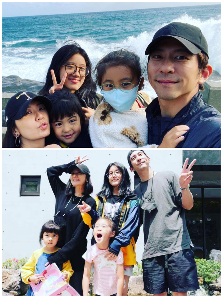 贾静雯一家五口罕同框女儿眼睛大如葡萄修杰楷表白老婆太甜蜜