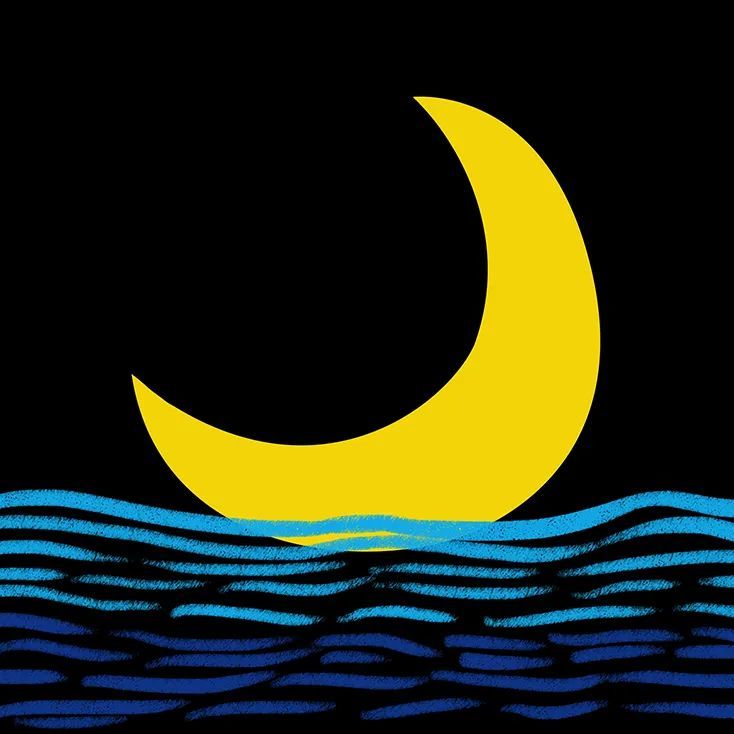 少儿美术课程分享 《弯弯的月亮》