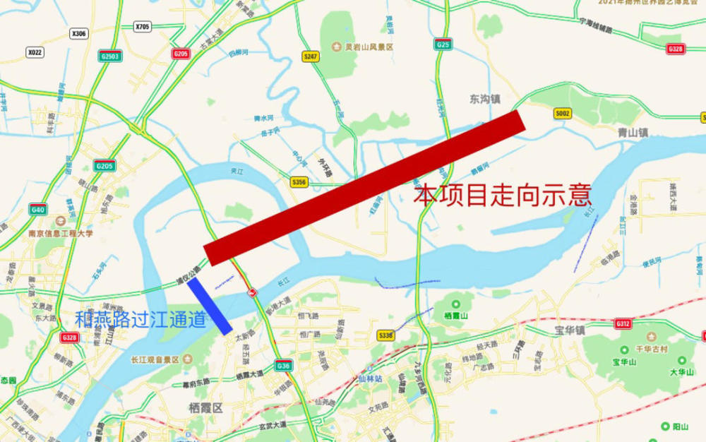 江北又将迎来一条快速干线浦仪公路将从八卦洲东延至仪征