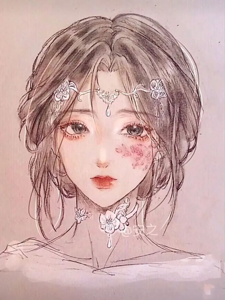 头像|手绘女生头像 古风头像 个性女生头像