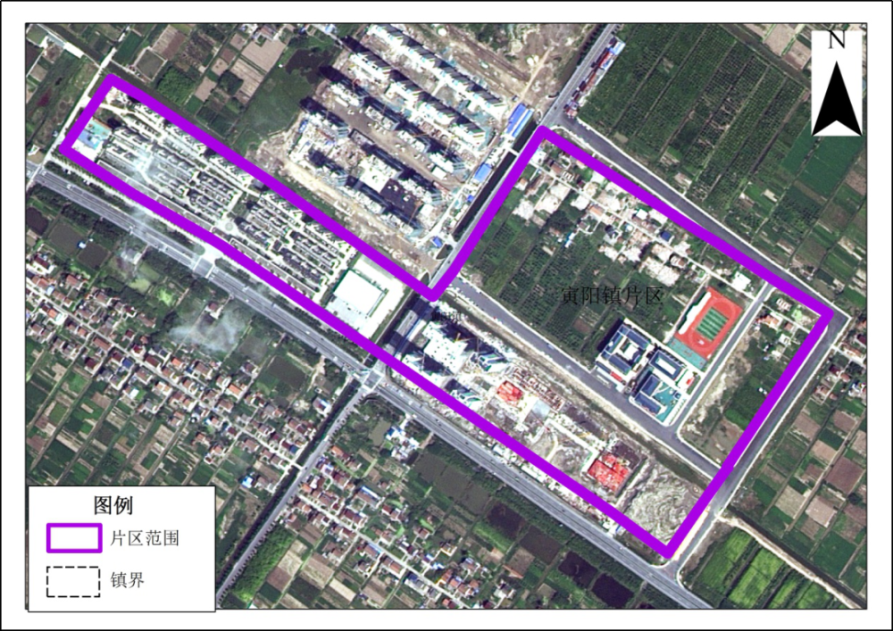 寅阳镇片区与启东市国土空间规划近期实施方案衔接图(片区总面积30.