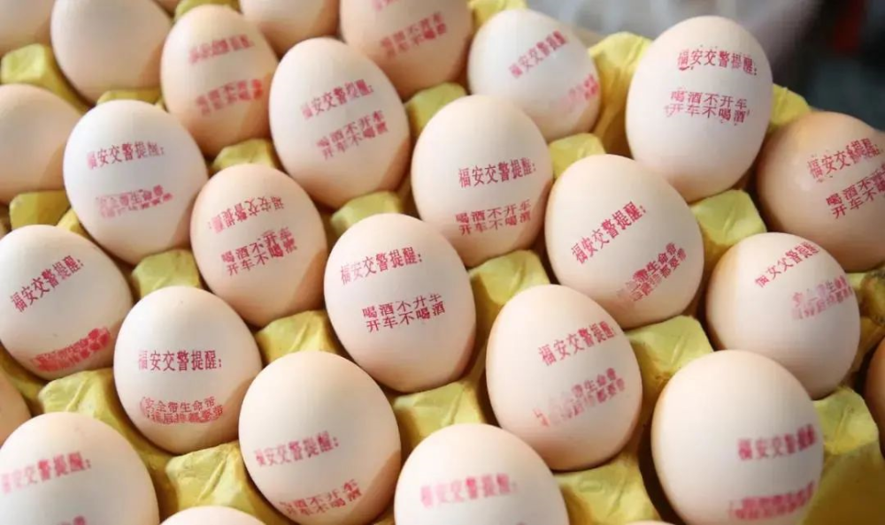 鸡蛋上都是字!一看是"反诈标语",网友:警察叔叔操碎了心!