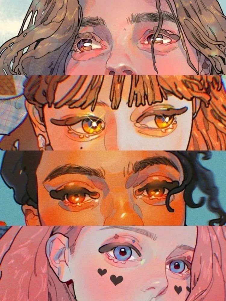 手绘素材:有魅力的眼神