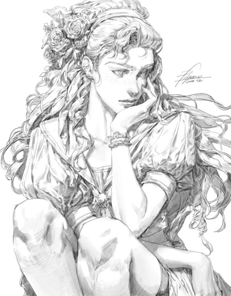 韩国插画师vlfdusp