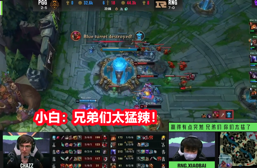 rng八连胜语音公开小虎不把外卡队当人小白赢得太突然了