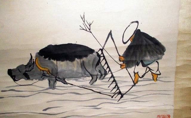 齐白石耕牛图被捧为名作,小学生却指出一漏洞,专家:小孩子懂啥