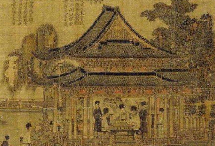 关于这篇名画还有一个故事,发生在宋熙宁五年,张先先生已经是耄耋老人