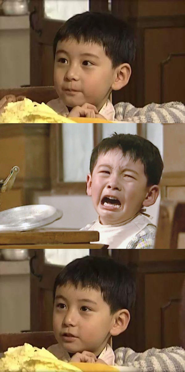 童年陈星旭在《激情燃烧的岁月》里饰演主角的小儿子石海不过在上学