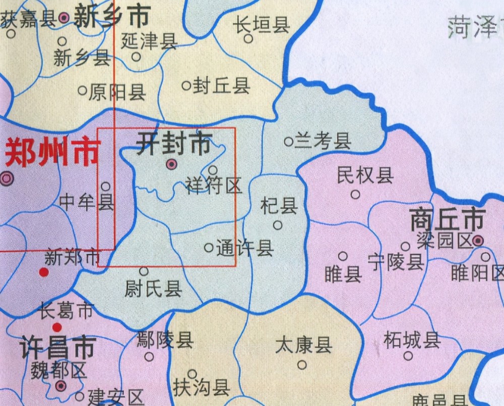 开封区县地图图片