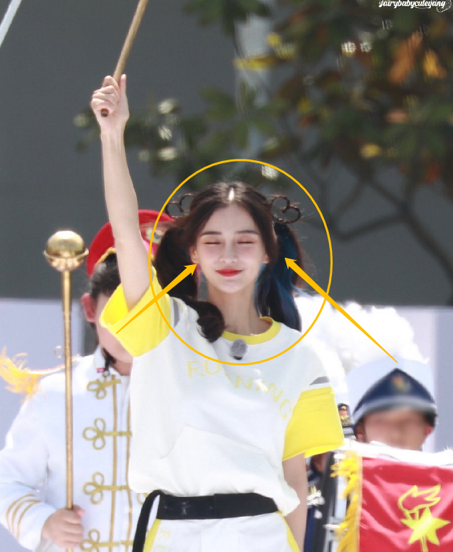 马尾,无美颜下回到18岁,杨幂的双马尾不再封神|baby|杨幂|奔跑吧兄弟